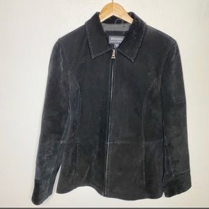 Bernardo Nordstrom Black Suede Leather Jacket